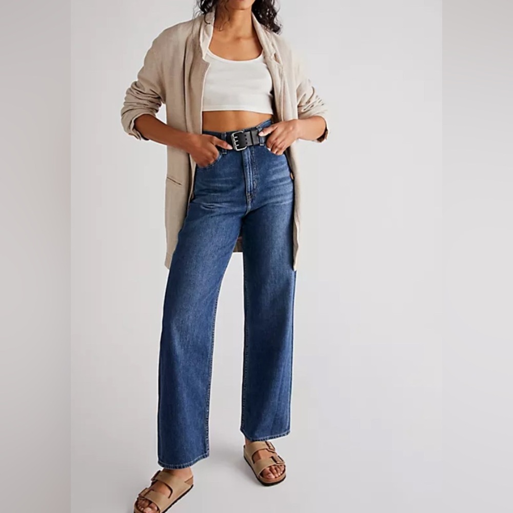 Stylish Blue Flare Jeans for Women